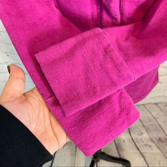 LUCY Fuschia Hatha Athleisure Jacket Shawl Neck  small Casual Long Sleeve - Picture 5 of 14